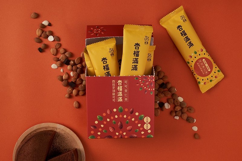 [Good Fitness Partner] Cocoa Almond Tea | Top Cocoa Additions | Sugar-Free and Fragrance-Free - อาหารเสริมและผลิตภัณฑ์สุขภาพ - อาหารสด สีแดง