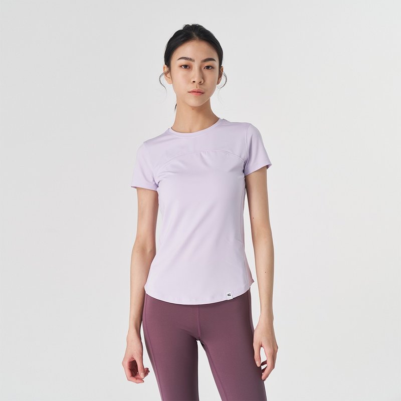 【GLADE.】Aspire UV Protection Training Tee (Purple) - ชุดกีฬาผู้หญิง - เส้นใยสังเคราะห์ สีม่วง