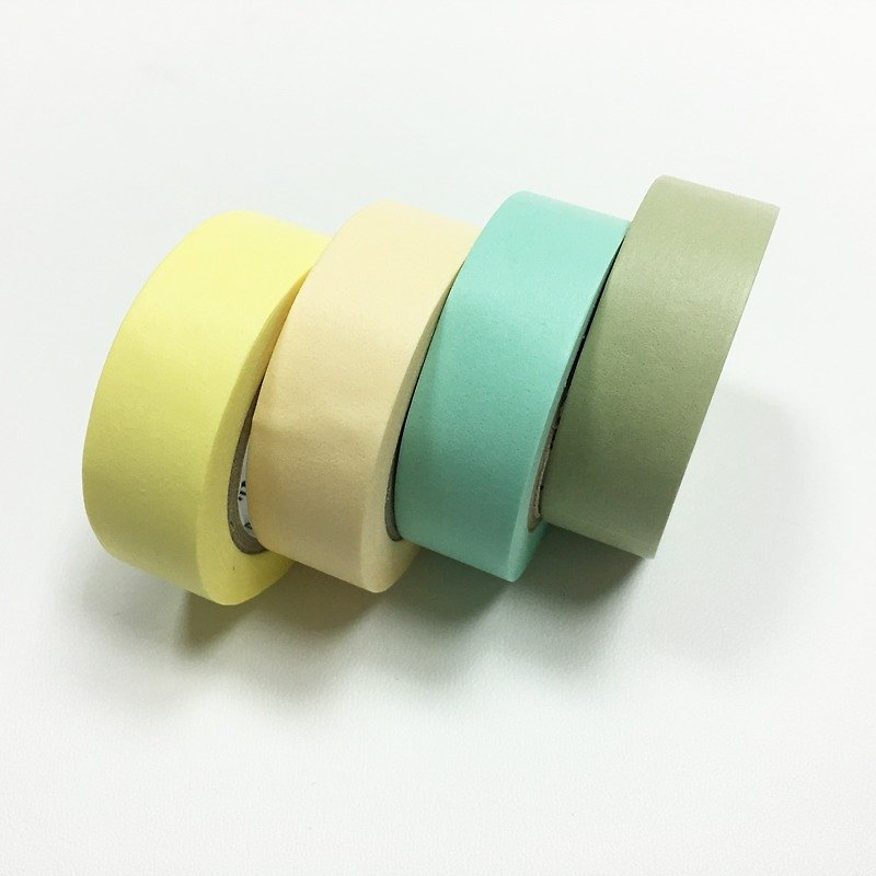 mt Masking Tape Basic【2017SS Plain Color Set / 4rolls】 - Washi Tape - Paper Multicolor