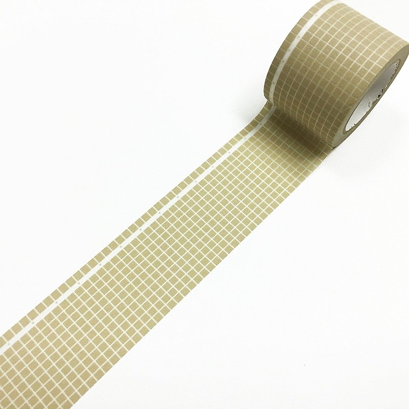 maste Draw Me Masking Tape．Memo Grid【Brown (MSTI-FA01-BR)】 - Washi Tape - Paper Brown