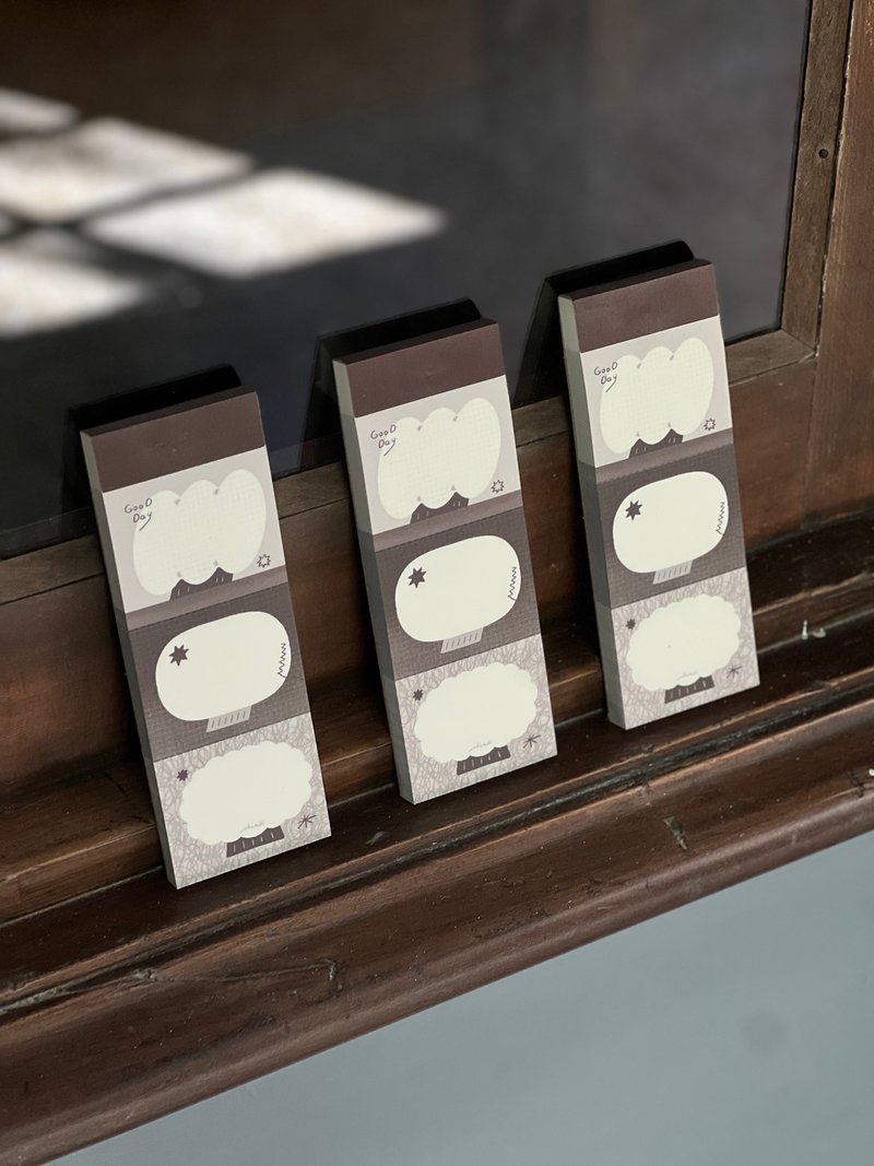 便簽本 | The calm tree - 便條紙/便利貼 - 紙 灰色