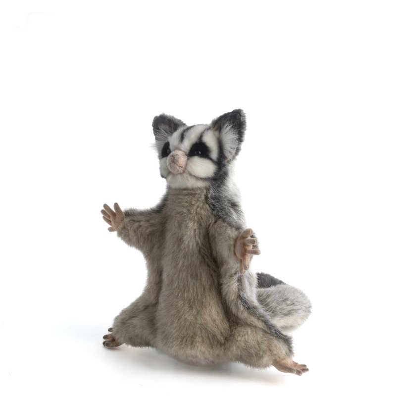 Hansa 8032-sugar glider hand puppet 41 cm - Stuffed Dolls & Figurines - Eco-Friendly Materials Gray