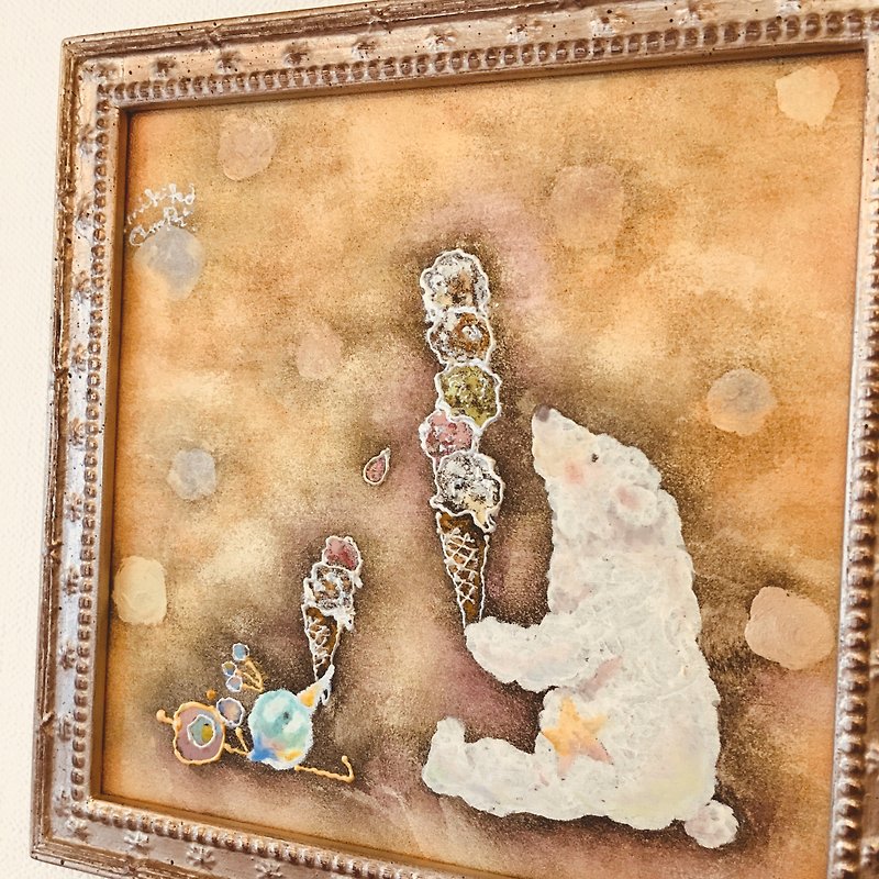 original painting・gelato〜Which one do you like?  /framed