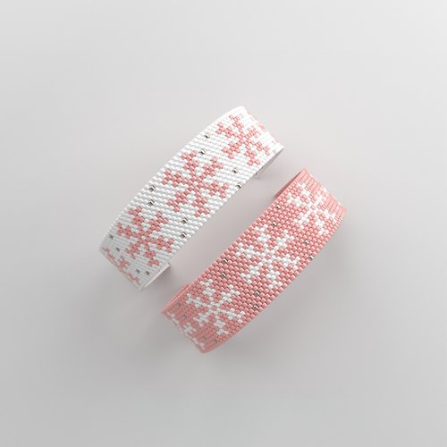 BIJU Peyote bracelet pattern, miyuki pattern, square stitch pattern, 266串珠手链的图案图案