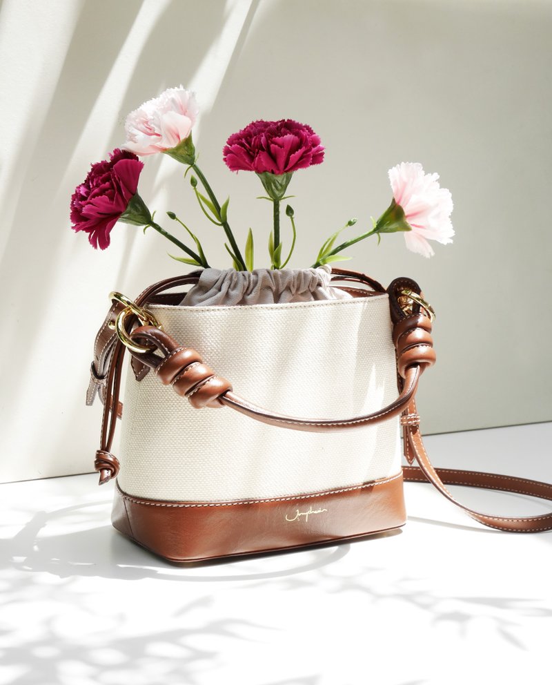 水桶包 Fuji Bucket Bag / Canvas Espresso 防水帆布 - 束口袋/束口背包/水桶包 - 棉．麻 咖啡色