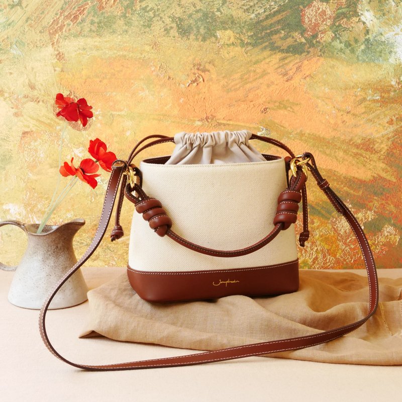 水桶包 Fuji Bucket Bag / Canvas Espresso 防水帆布 - 束口袋/束口背包/水桶包 - 棉．麻 咖啡色