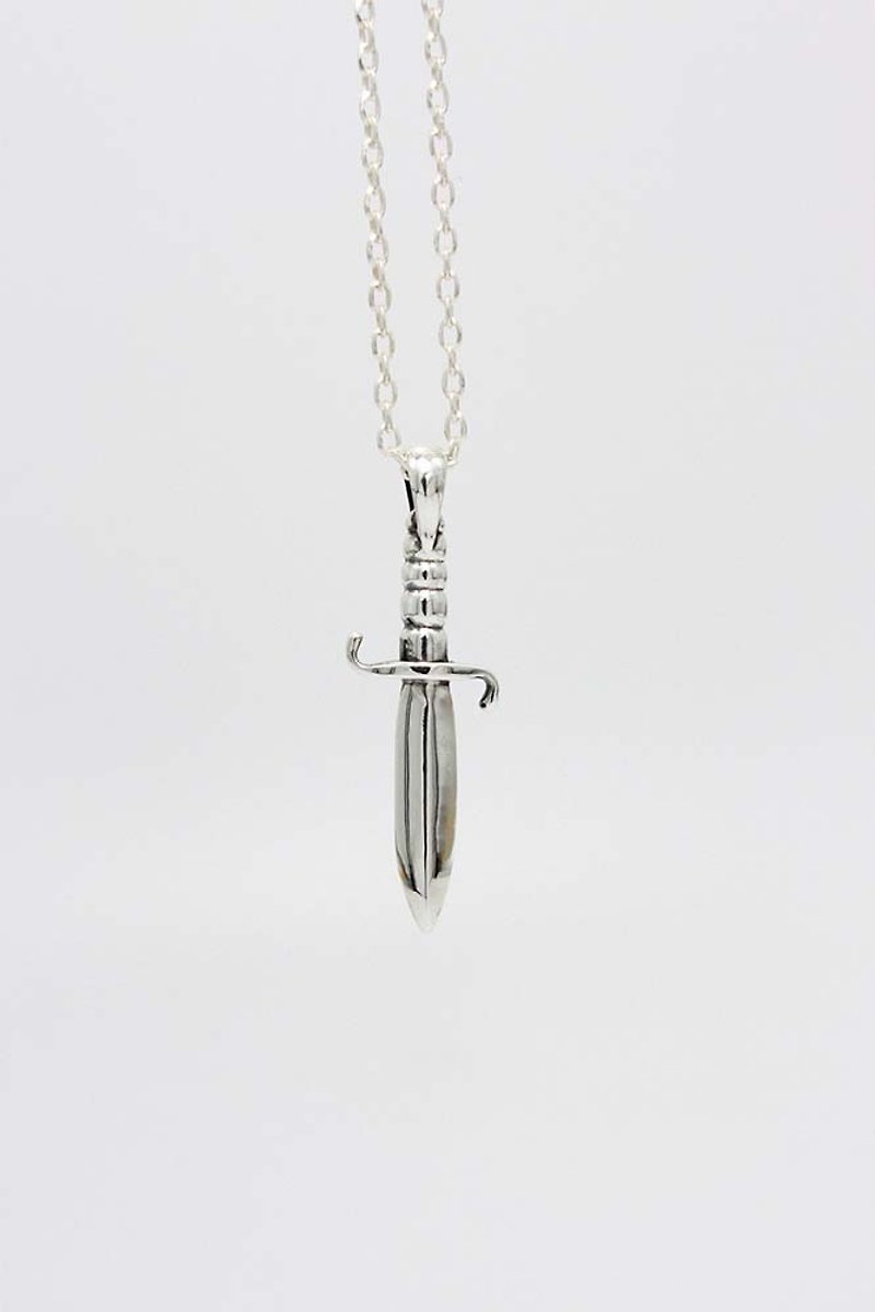 Cross Series・Sword/Sterling Silver Necklace - Necklaces - Sterling Silver Silver