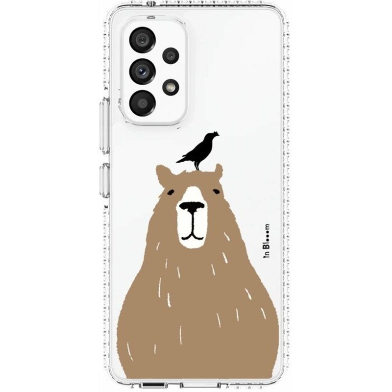 【預購】三星手機殼/Samsung Galaxy A53/印花動物園/水豚與八哥 - 手機殼/手機套 - 其他材質 透明