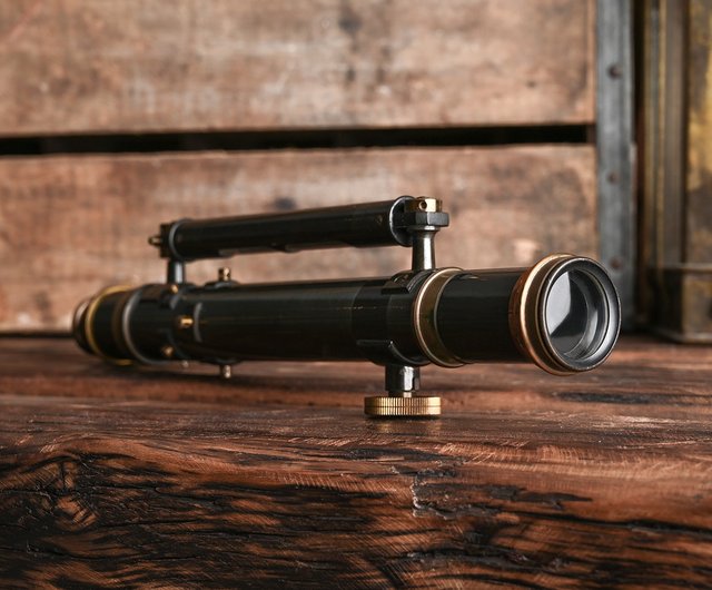 ヴィンテージイエロー望遠鏡/アンティークコレクション, アンティーク
