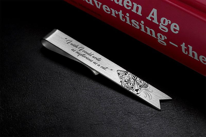 Personalized Bookmark - Cat bookmark silver 925 - Engraved Bookmark - ที่คั่นหนังสือ - เงินแท้ สีเงิน