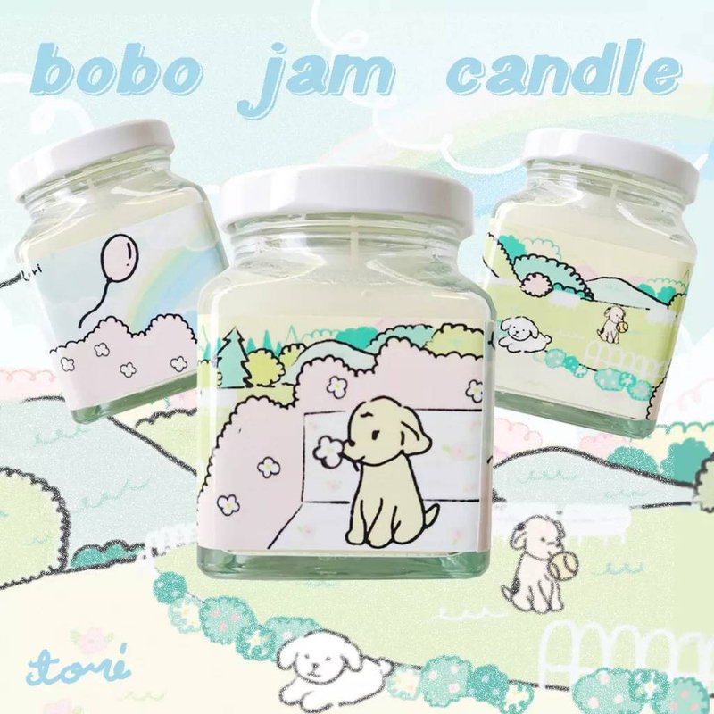 TORIAROMA | Jar BOBO's Playground JAM CANDLE 45hrs - 香氛蠟燭/燭台 - 玻璃 多色