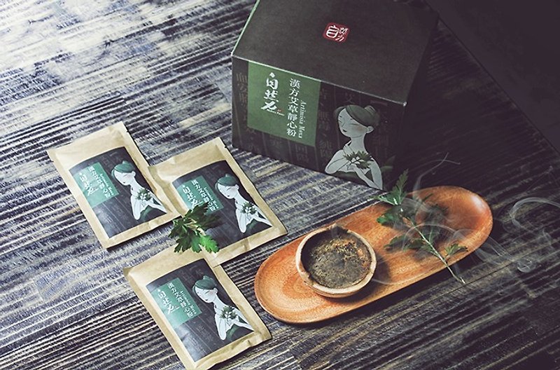 【Transfer】Cha Bao Natural Chinese Herbal Mugwort Powder/Purifying Heart Powder (20 pieces) for bathing/deodorizing - Other - Plants & Flowers Green