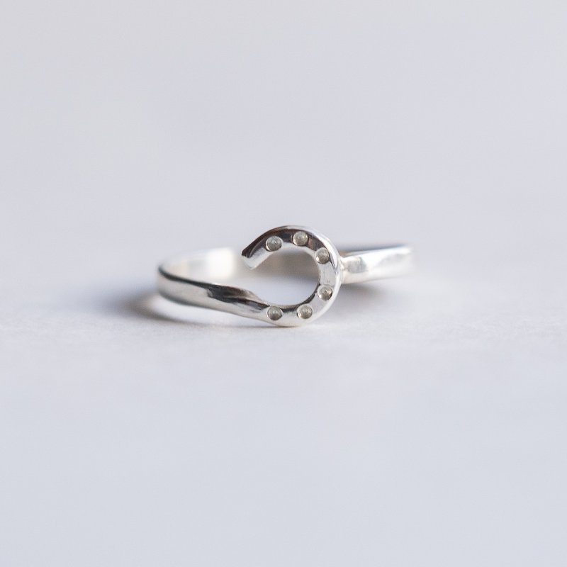 Horseshoe ring Silver side - General Rings - Silver Silver