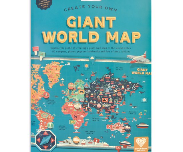 自分だけの巨大な世界地図を作ろう - ショップ Clockwork