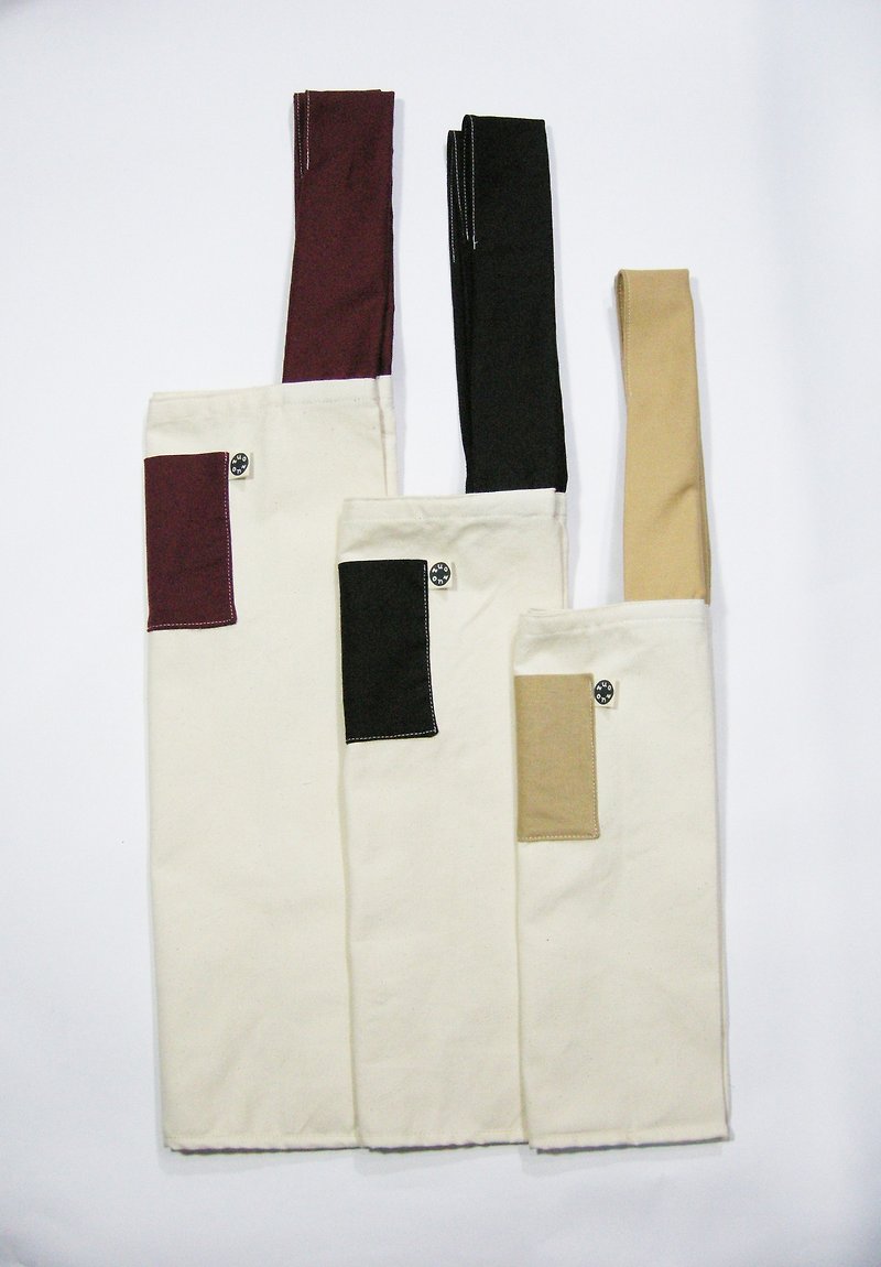 Green shopping bag (thick fabric + canvas) __made as zuo zuo hand-made gift gift (1/piece) - กระเป๋าถือ - ผ้าฝ้าย/ผ้าลินิน 