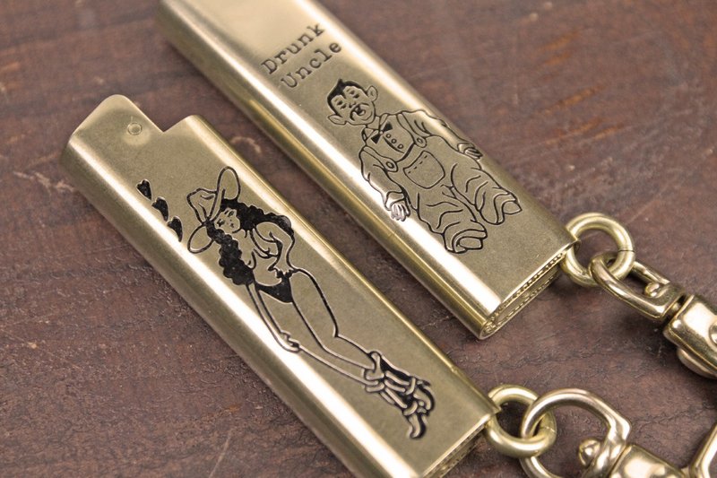 [METALIZE] Cricket / brass lighter set - Japan W-OKI tattoo joint limited - อื่นๆ - ทองแดงทองเหลือง 