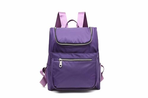 SixFish 經典大容量後背包/旅行背包/學生書包 紫色雙肩包-多色可選