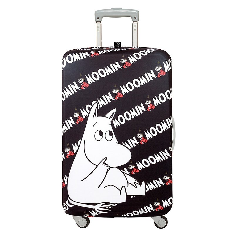 LOQI 行李箱外套／Moomin 嚕嚕米【L號】 - 行李箱 / 旅行喼 - 聚酯纖維 黑色