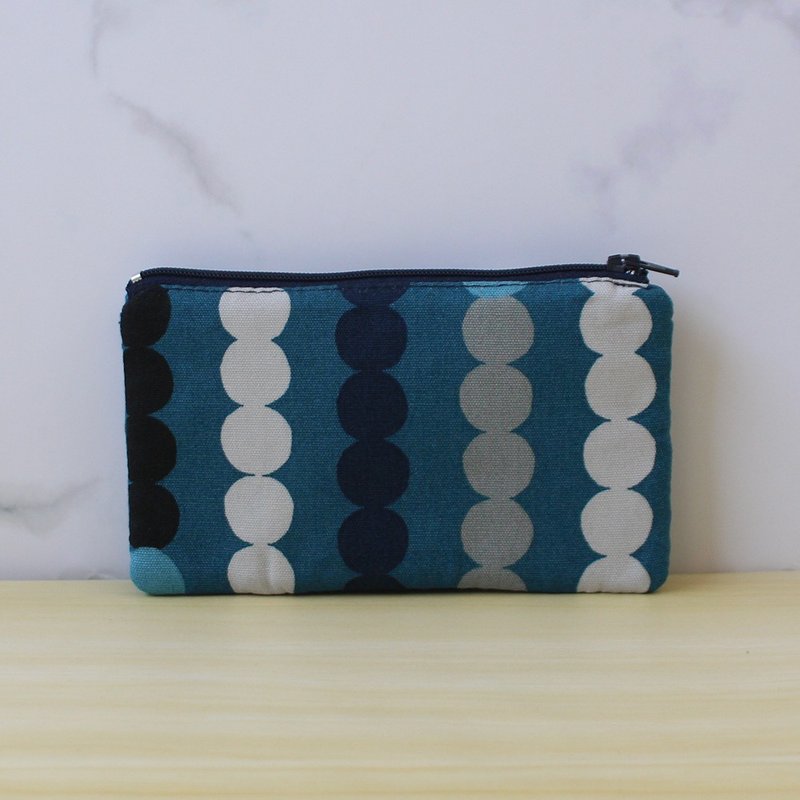 Polka Dot Three Layer Coin Purse / Pouch Wallet - กระเป๋าสตางค์ - ผ้าฝ้าย/ผ้าลินิน หลากหลายสี