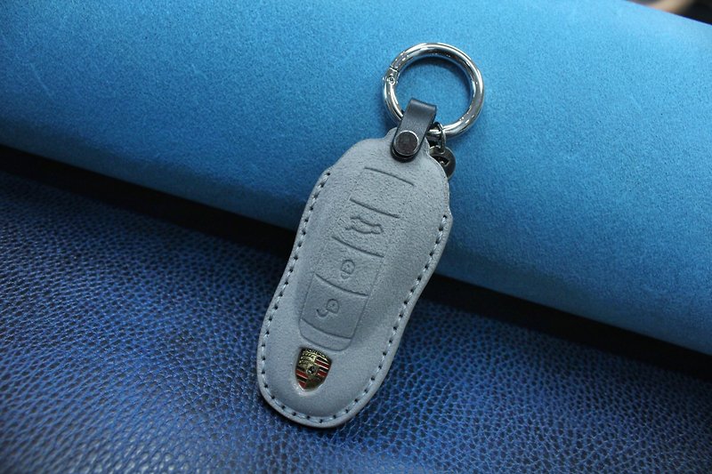 (Spot version) Porsche PORSCHE 991 911 Macan Cayenne car key leather case - ที่ห้อยกุญแจ - หนังแท้ 
