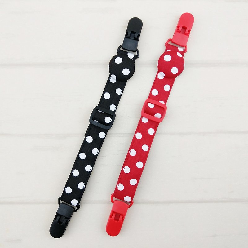 Fashion polka dot-2 colors are available. Adjustable length handkerchief holder