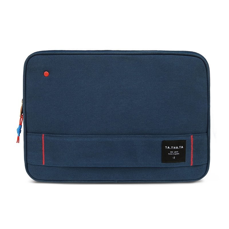 Fred Ocean casual laptop sleeve 13 inch - 電腦袋 - 棉．麻 藍色
