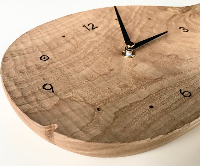 受注制作魚の壁掛け時計L 栗の木クリ- 設計館WOOD STUDIO KUZE'S 時鐘
