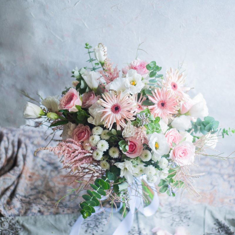 Sweet pink and white bouquet | Flower bouquet | Customizable | Bridal bouquet | Wedding bouquet - Dried Flowers & Bouquets - Plants & Flowers Pink