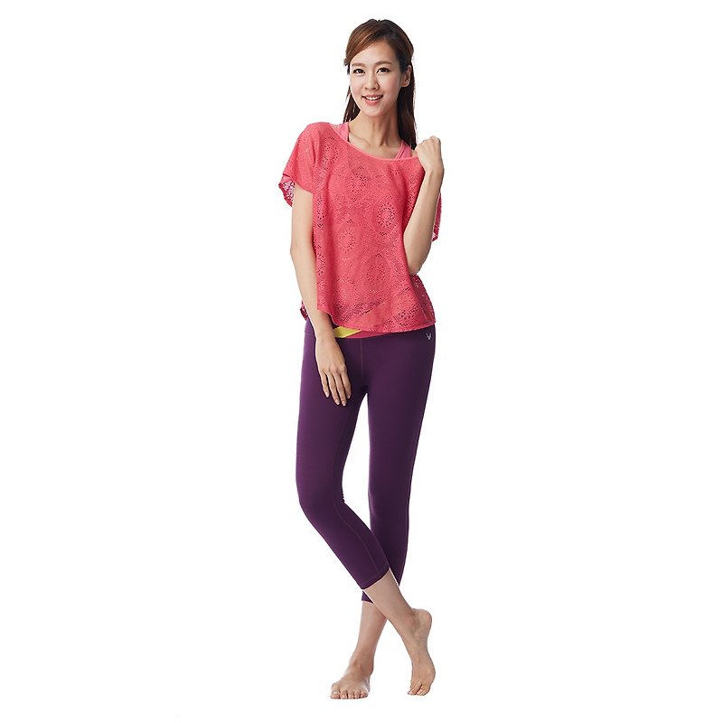 [MACACA] Dust Totem Blouse - AUA2092 Pink - Women's Yoga Apparel - Polyester Pink