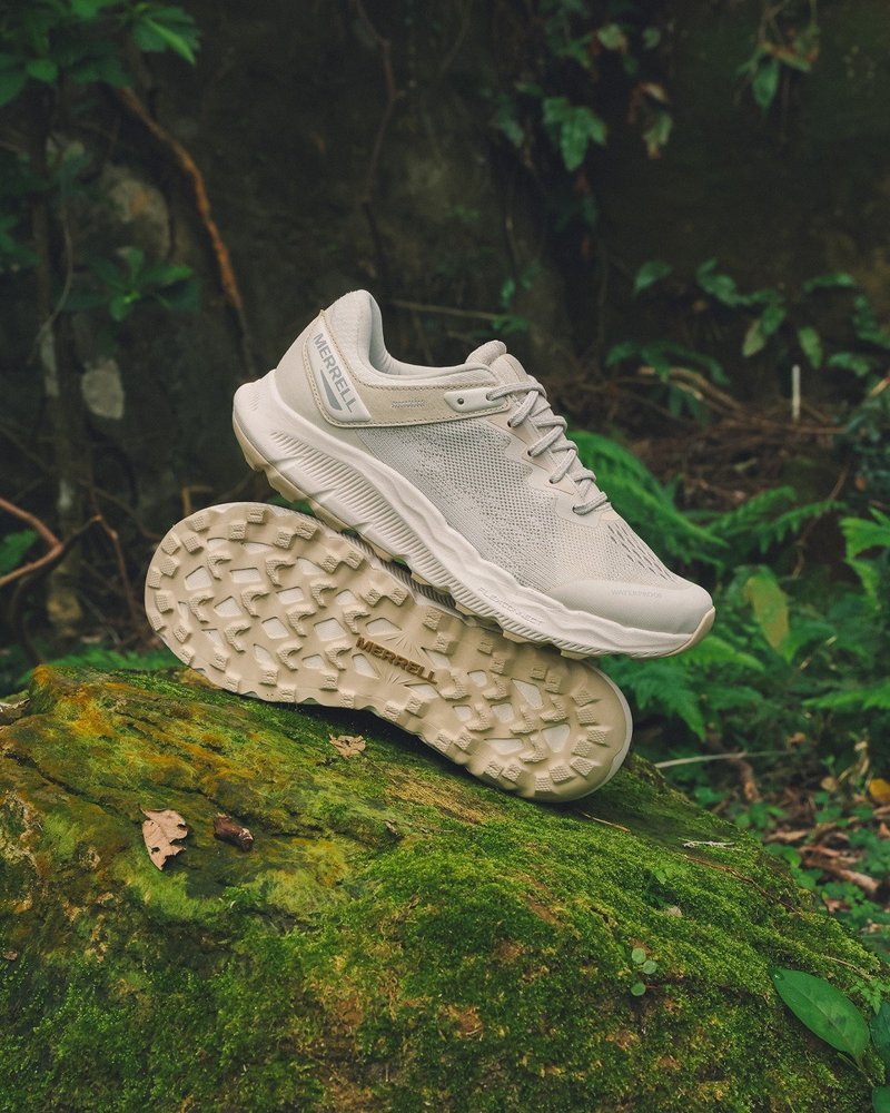 MERRELL ANTORA 4 WP 防水輕量戶外越野健行運動鞋 女鞋-奶油白 - 女運動鞋/球鞋 - 其他材質 