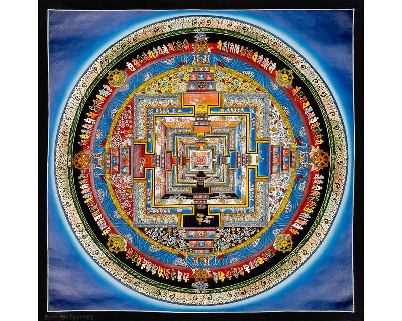 藝術時輪曼陀羅——為內心平靜 - 壁貼/牆壁裝飾 - 其他材質 多色