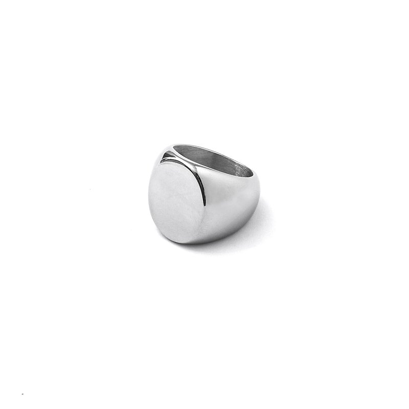 Recovery ellipsoidal ring (bright Silver) - แหวนทั่วไป - โลหะ สีเงิน