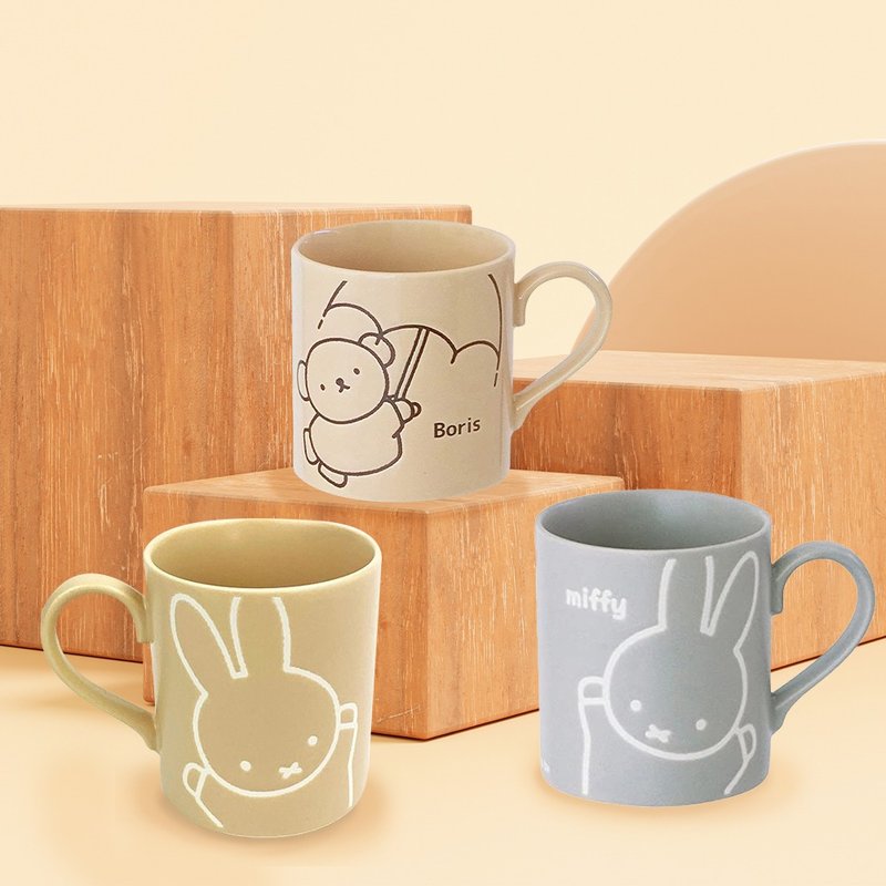 [MIFFYx Japan Kinsho Pottery] Water-repellent mug mug Miffy mug ceramic mug - แก้วมัค/แก้วกาแฟ - ดินเผา 