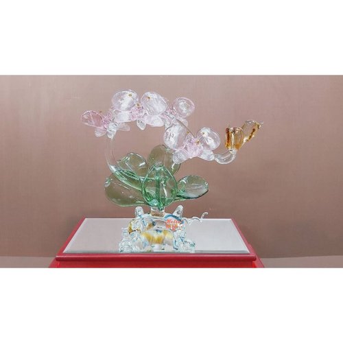 琉璃 金箔畫 吉祥匾額 琉璃 臺灣蝴蝶蘭 開幕送禮 升遷送禮 退休送禮 退伍禮品 新婚送禮