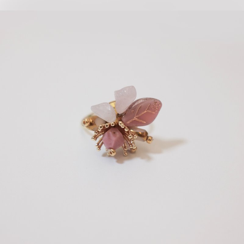 Blossom Ring - Rose - General Rings - Copper & Brass Pink