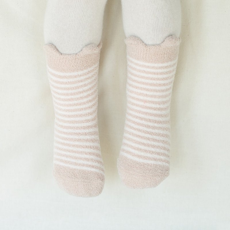 Happy Prince Fully保暖嬰兒童短襪3雙組 - 嬰兒襪子 - 棉．麻 粉紅色