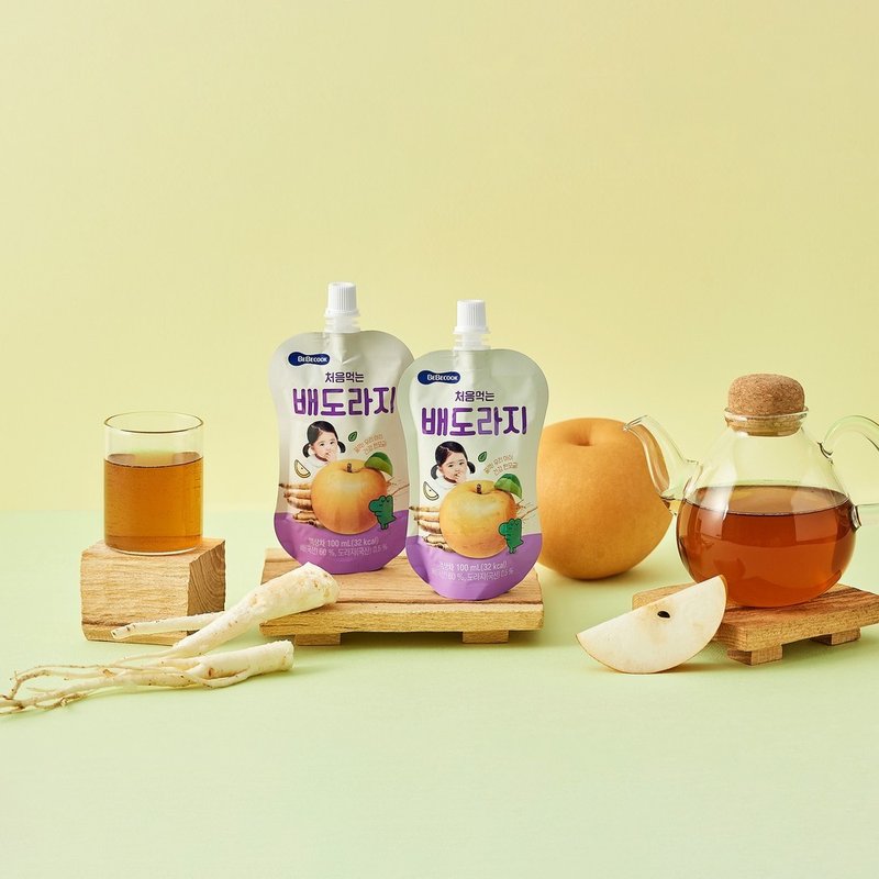 【優惠】韓國【BEBECOOK】寶膳 幼兒雪梨桔梗汁(100ml) - 其他 - 其他材質 藍色