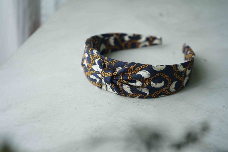 Handmade Headband from Vintage Ties - CHANEL - 