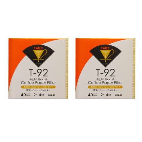 CAFEC 日本手沖咖啡器具 日本CAFEC 淺焙專用盒裝濾紙40張-2入組 / 共2款