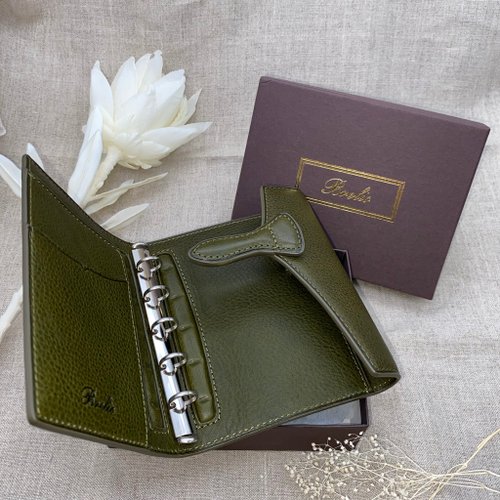Brelio×ink mazeru Minerva Box olive M5 size B flap - Shop ka