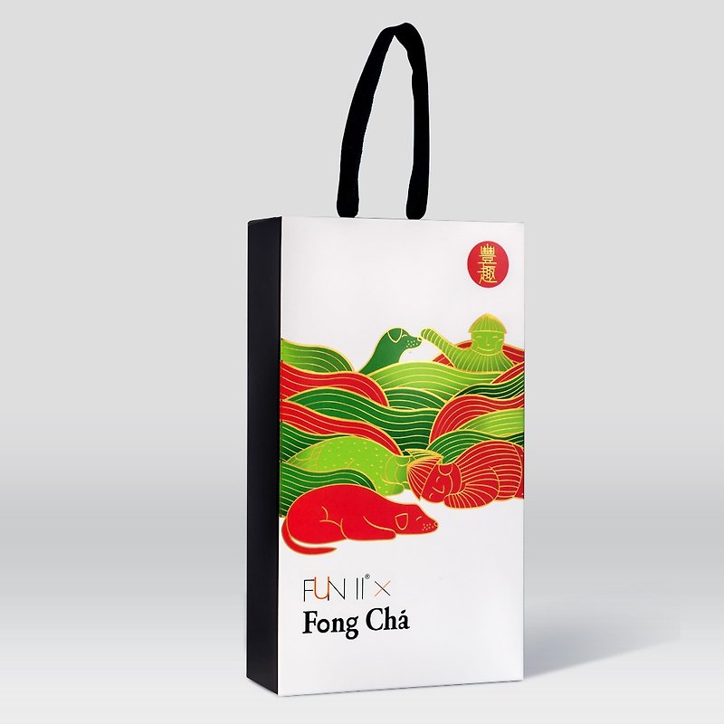 豐趣禮盒(袋茶)｜FUN ll x Fong Cha - 茶葉/漢方茶/水果茶 - 紙 紅色