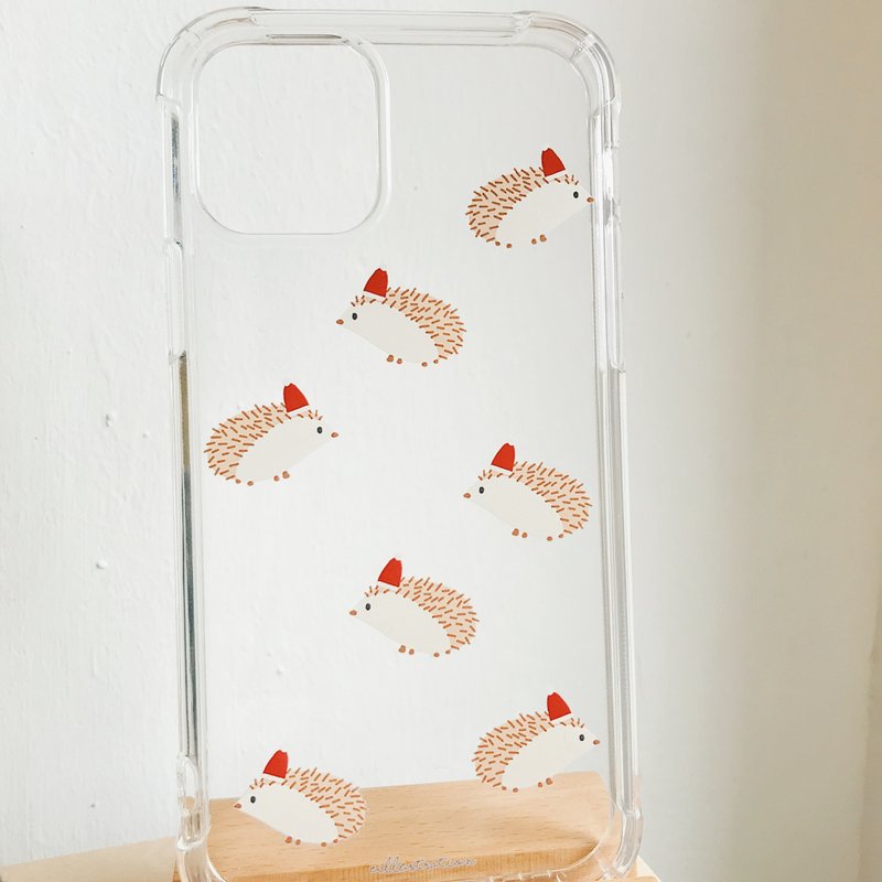 Hedgehog Phone Case/Phone Case with Nightcap | Aunt Illustration Eillustrationhk - เคส/ซองมือถือ - พลาสติก 