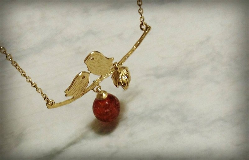 No guess * Sands glass beads necklace fragrance light jewelry - น้ำหอม - กระจกลาย สีแดง
