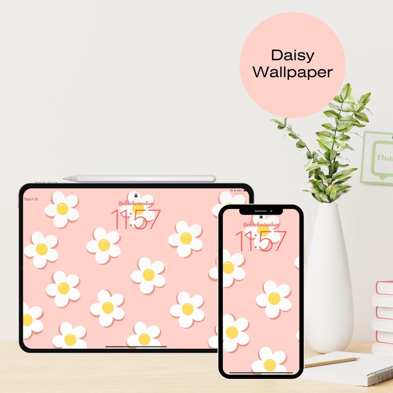 Pink flowers are blooming. Pink daisy, pink background, iPad wallpaper, phone, - 電腦手機桌布/貼圖/App 圖示 - 其他材質 