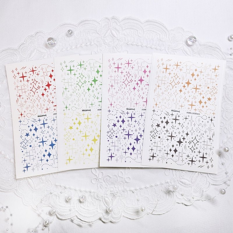 Arrietty Package - star dream transparent paper stickers - 貼紙 - 紙 