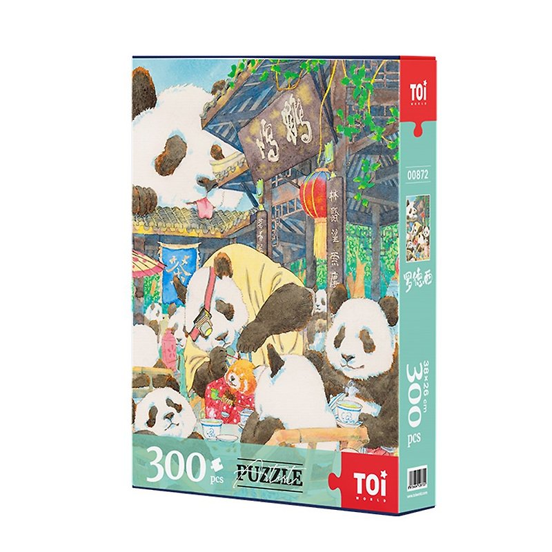 TOi Tuyi [The Panda of Heming Tea House] Jigsaw Puzzle 300 Pieces DIY Illustration Board Game New Year&#39;s Valentine&#39;s Day Gift Box