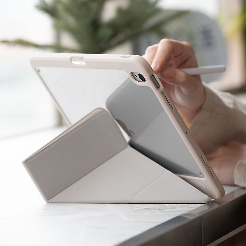 UNIQ iPad Air 5/4 10.9吋 Moven 磁吸帶筆槽透明保護套(4色)