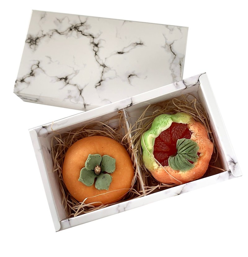 Fresh fruit hand-kneaded gift box for two ─ everything is auspicious - สบู่ - พืช/ดอกไม้ 