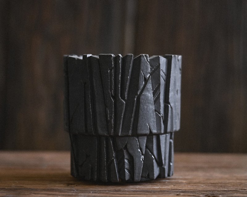 Pots of Root Plants Agave Pots Caudex Bedrock Original Exclusively Sold - Plants - Pottery Black