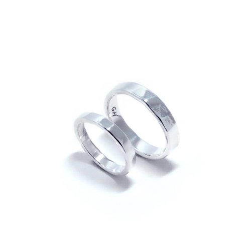 Ciao金工-Jewelry Design 文化幣金工手作課程 純銀戒指【痕跡】稜面質感戒指